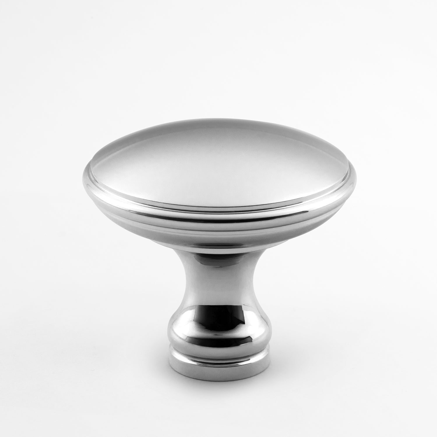 polished chrome knob
