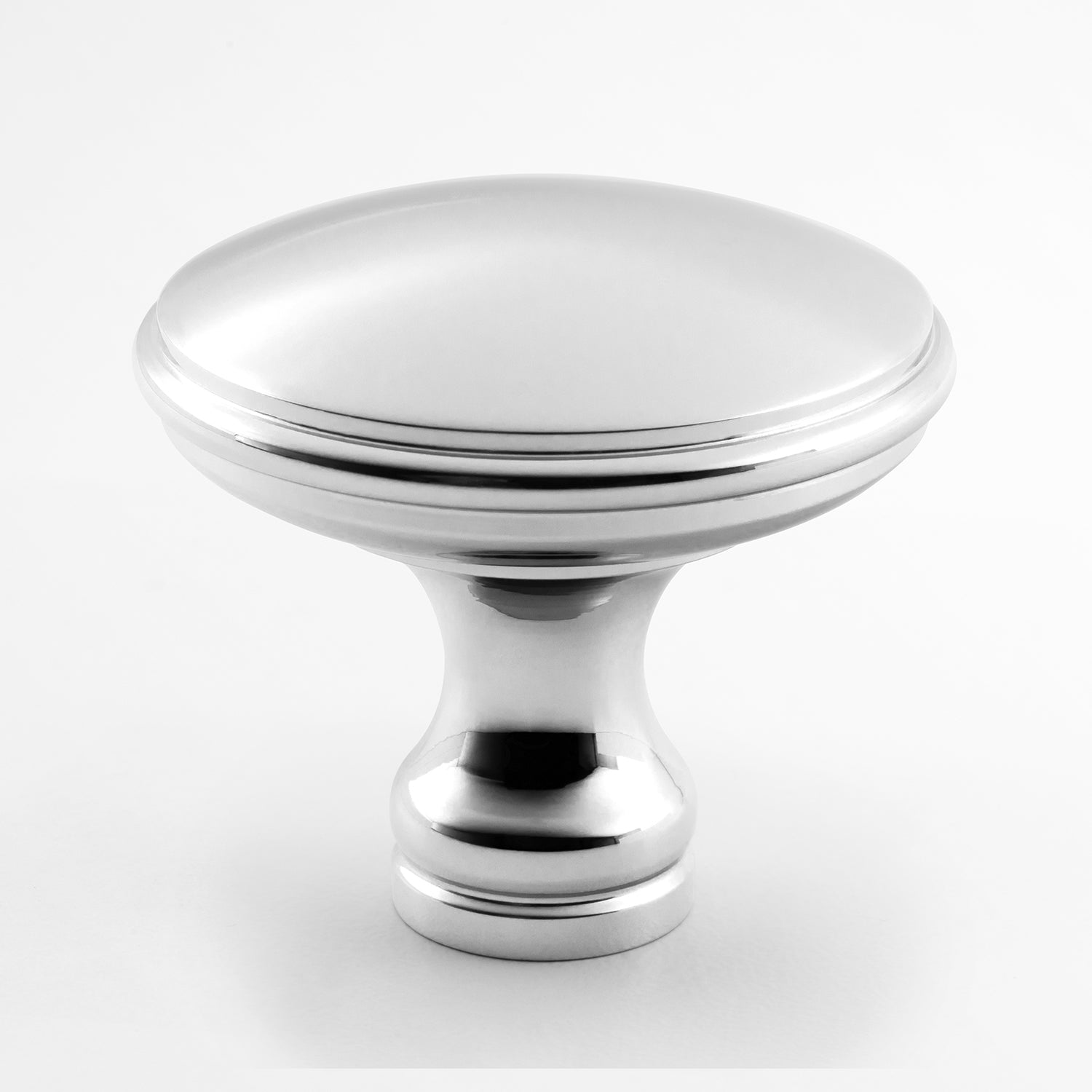 polished chrome knob