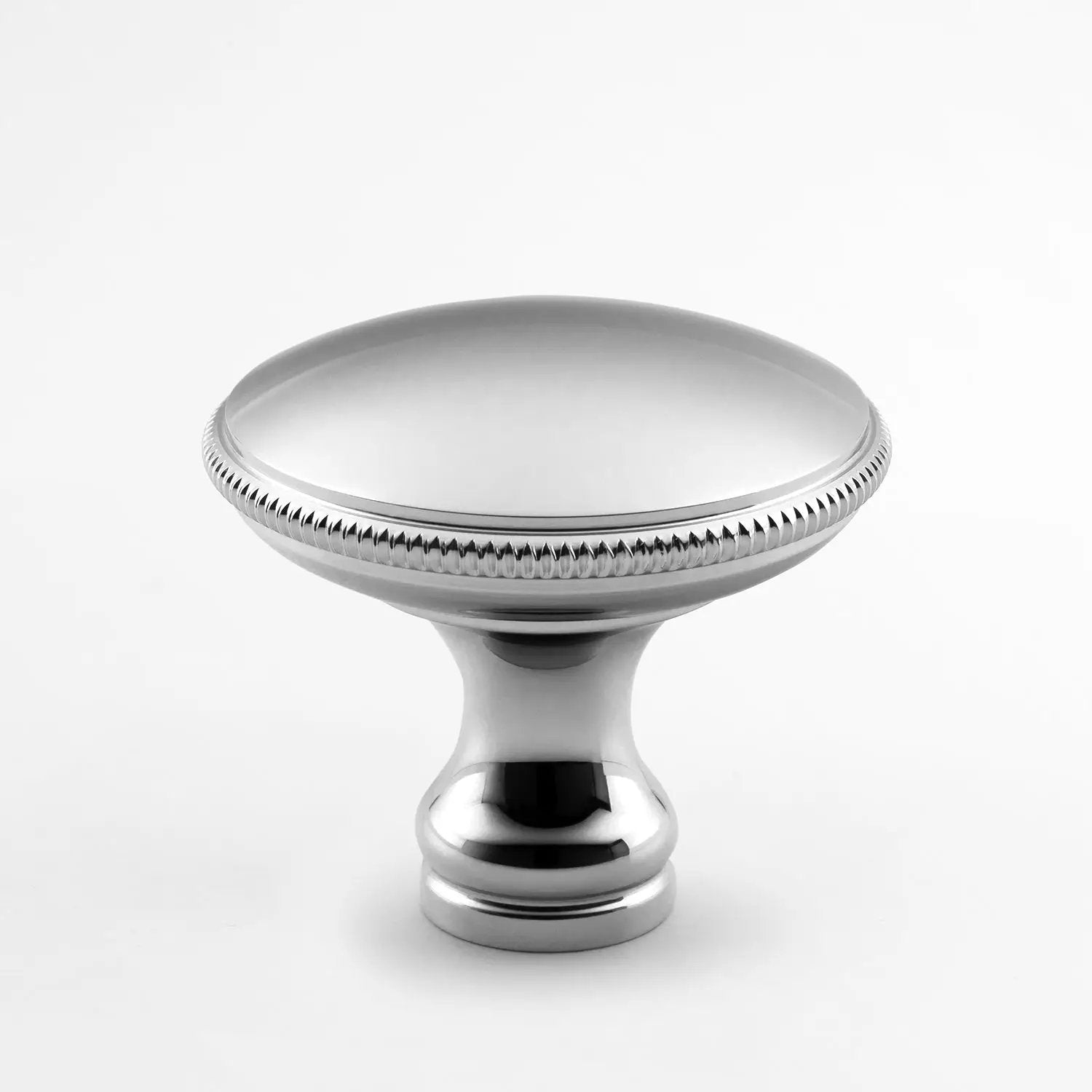 polished chrome knob