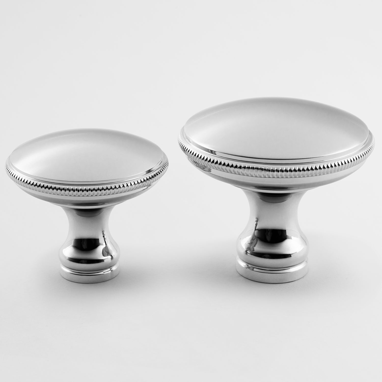 polished chrome knob