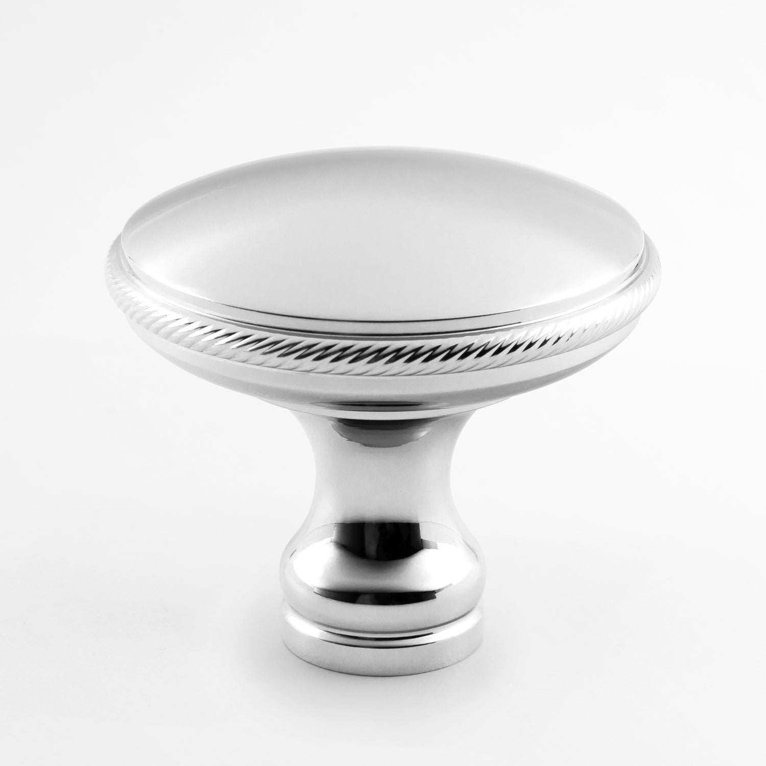 polished chrome knob