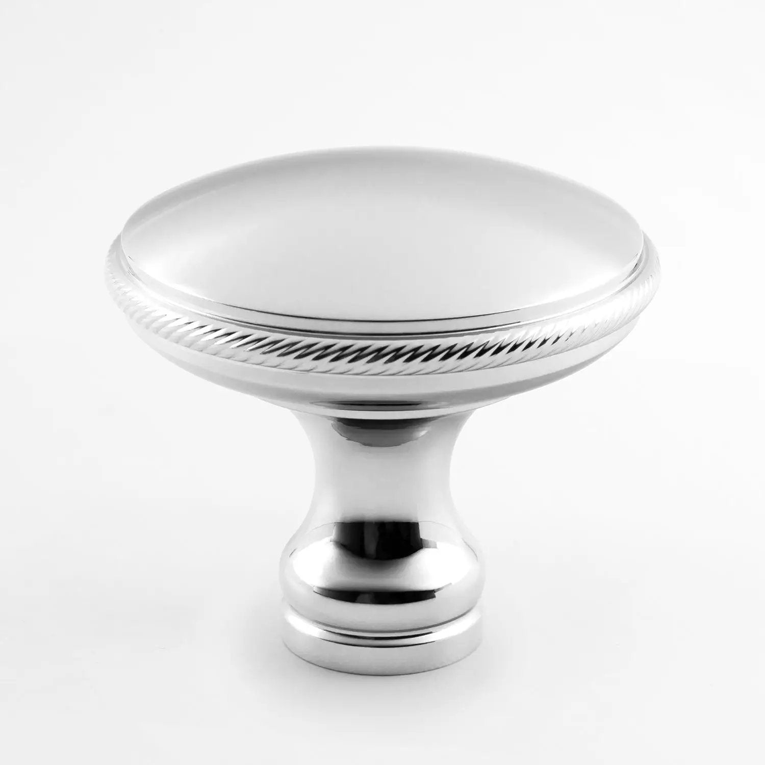 polished chrome knob