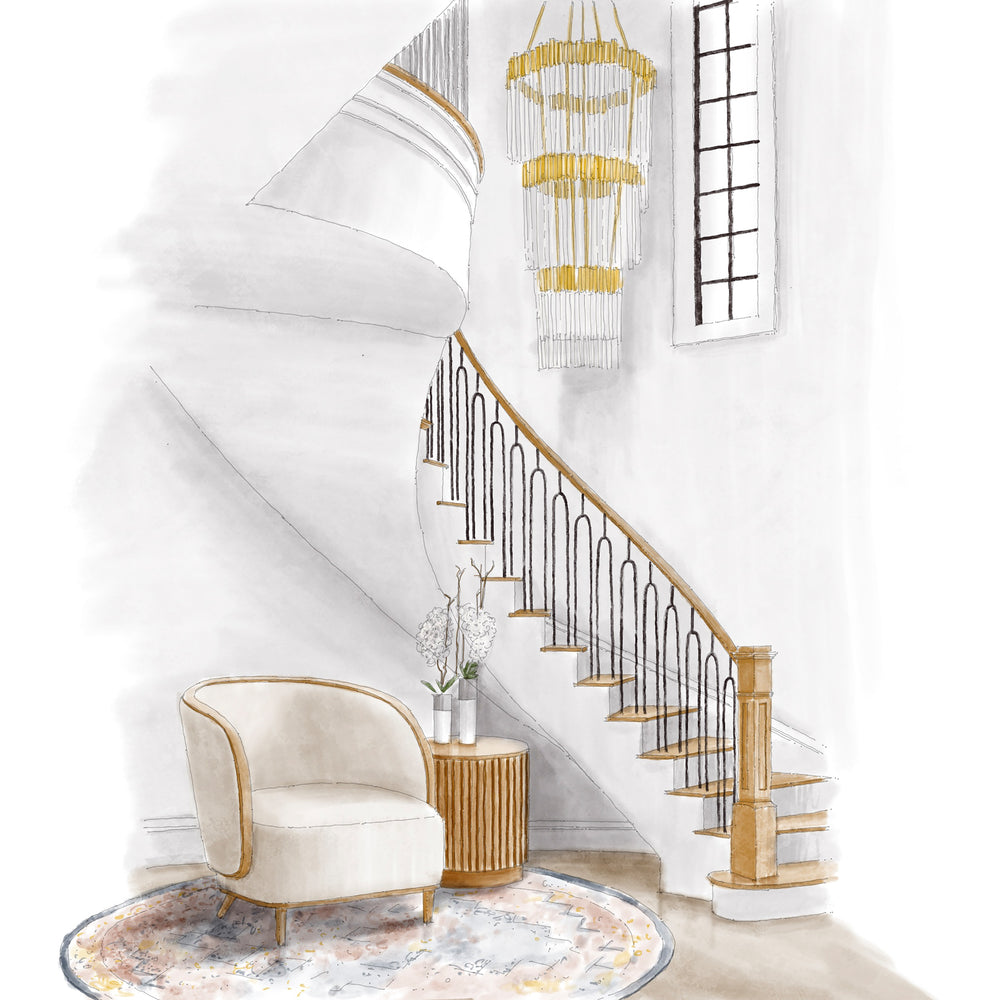 havana gold pendant light