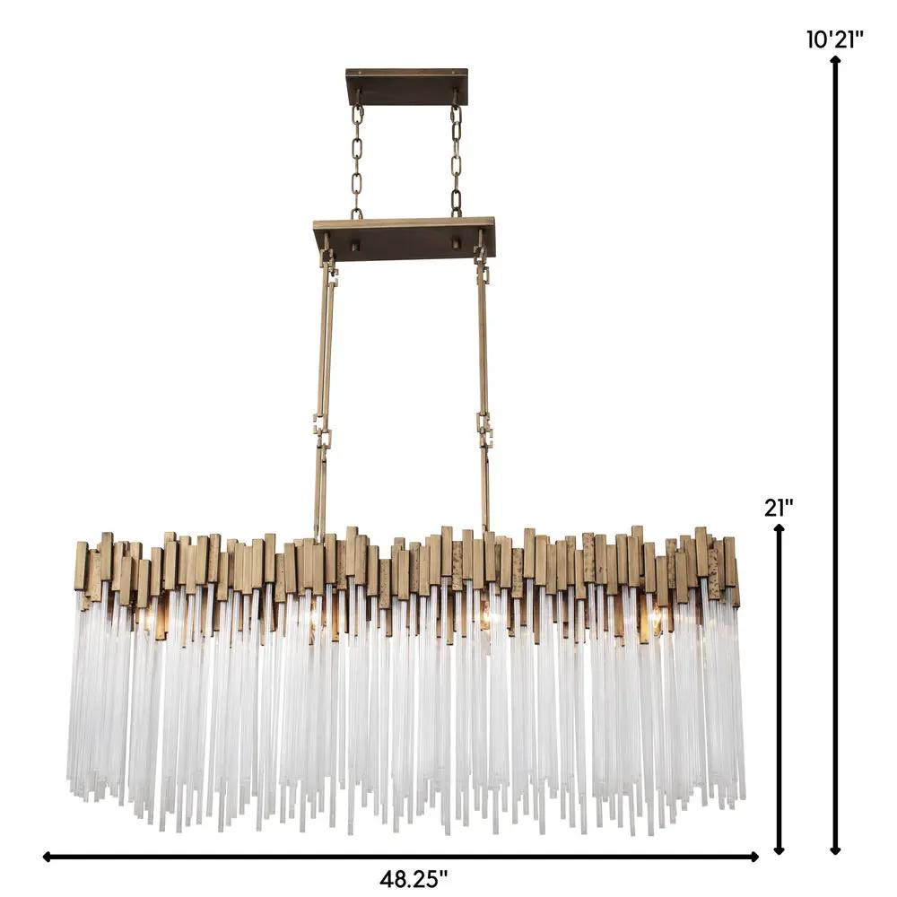 havana gold chandelier