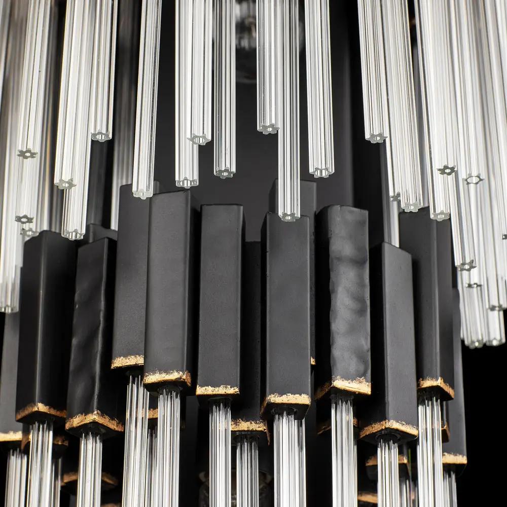 matte black/french gold wall mount light