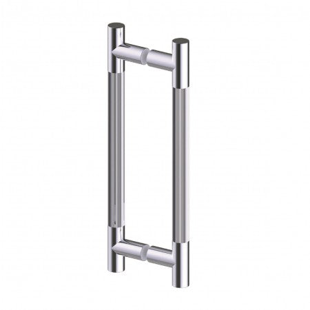 polished chrome door handle