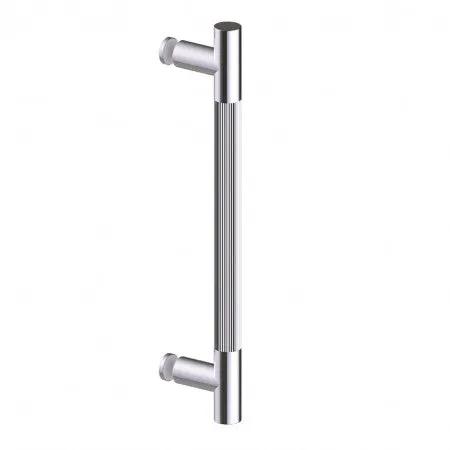 polished chrome door handle