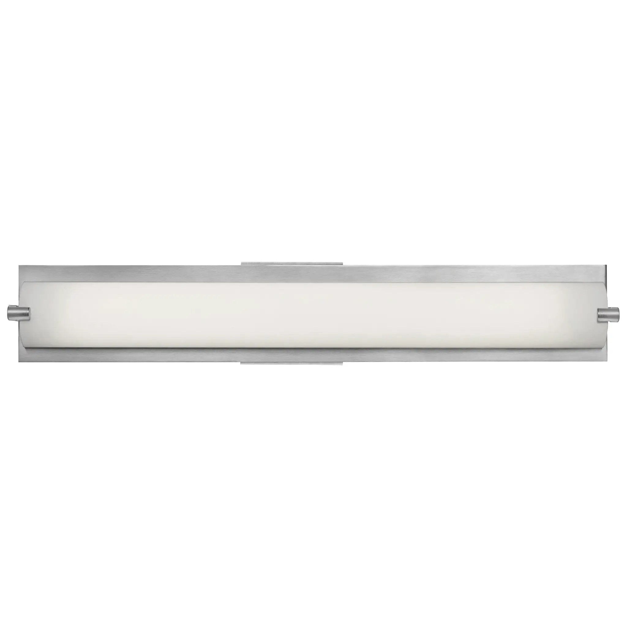 brushed steel led vanity