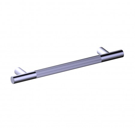 polished chrome grab bar