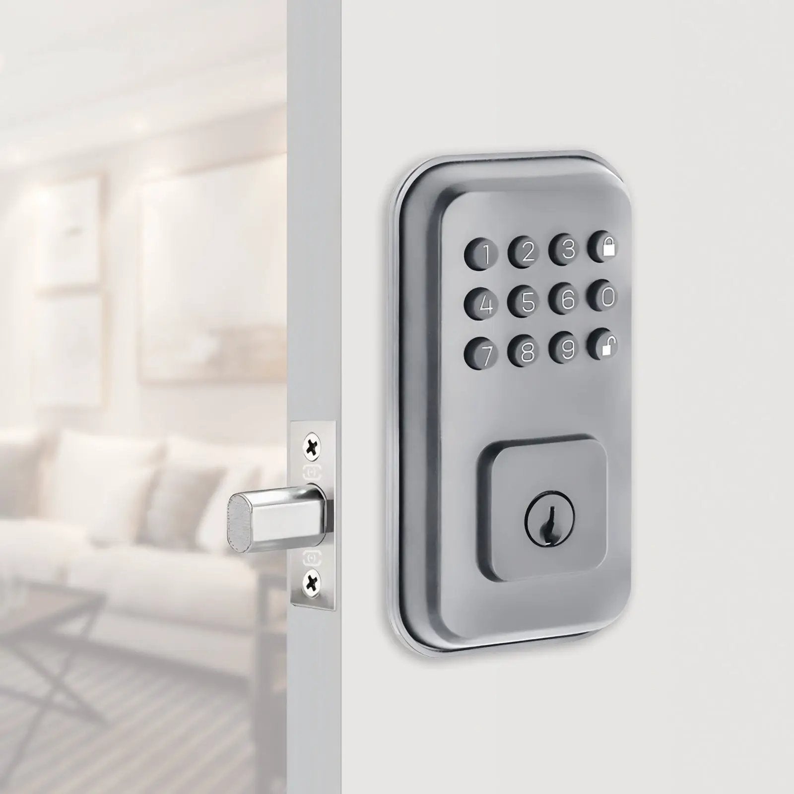 pearl nickel door knob