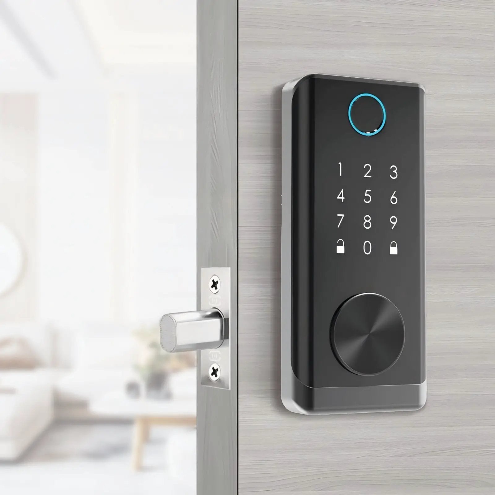 black door knob