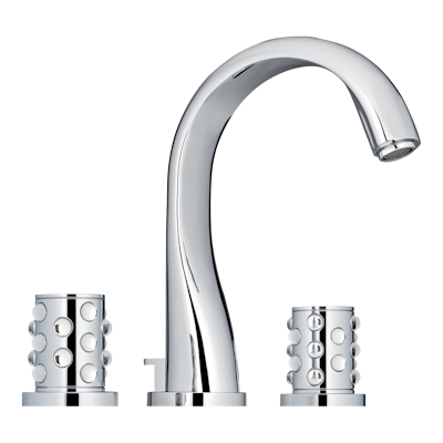 chrome polished faucet