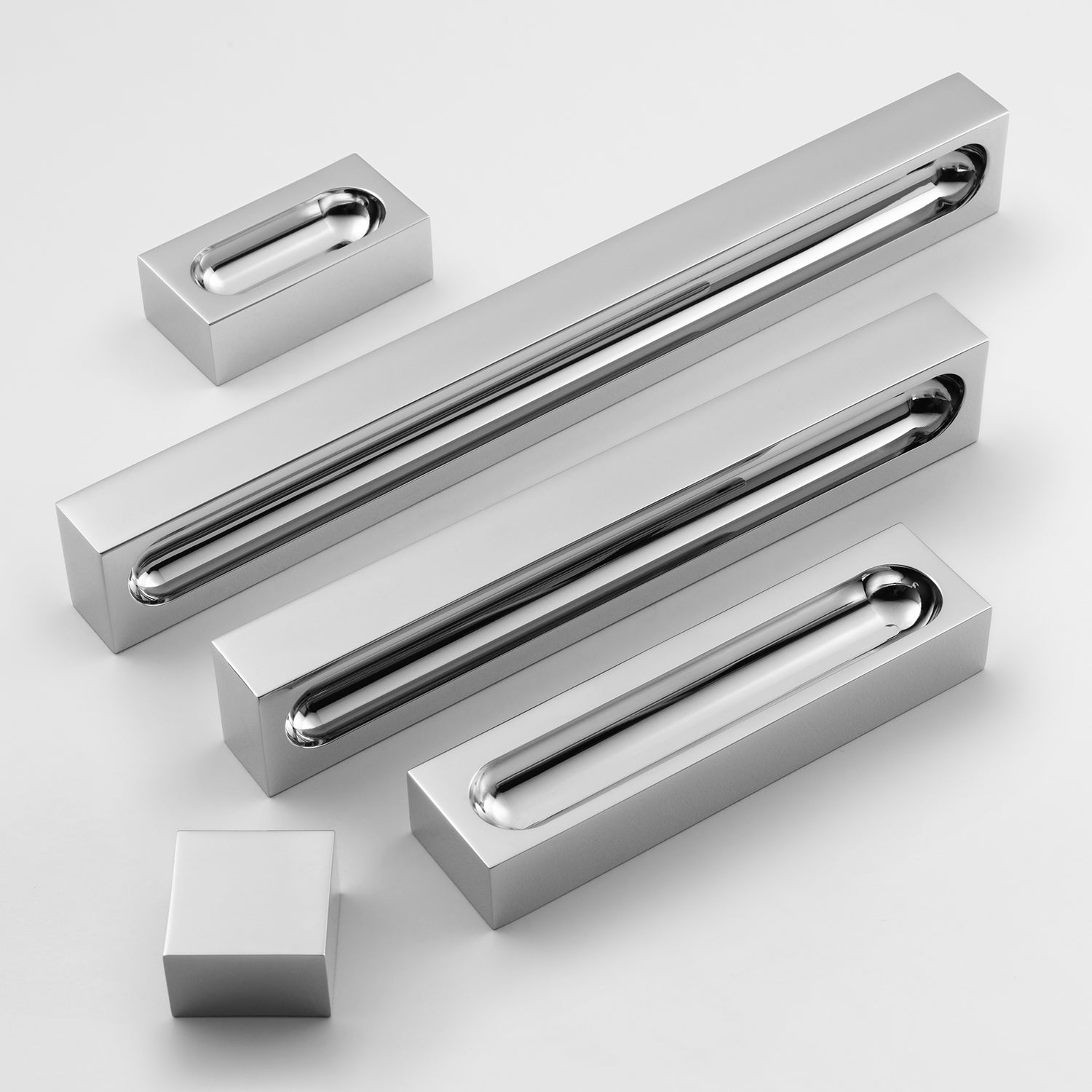 polished chrome pull