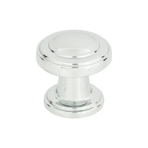 polished chrome knob