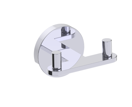 polished chrome robe hook