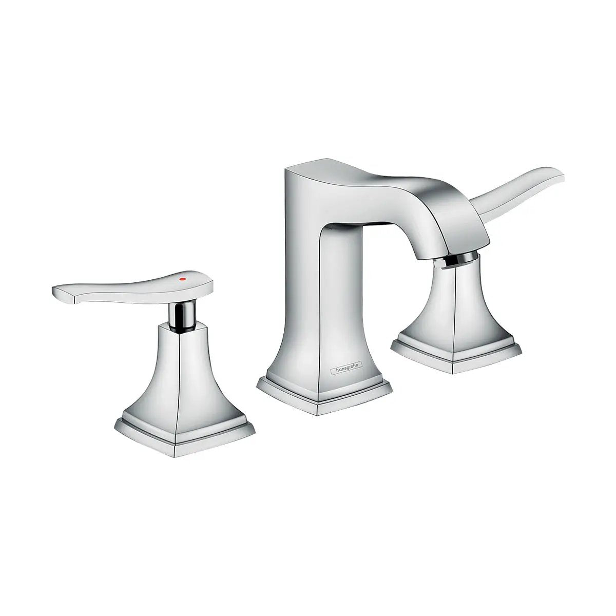 Hansgrohe Metropol Classic Widespread Faucet with Lever Handles and Pop-Up Drain, 1.2 GPM by Hansgrohe