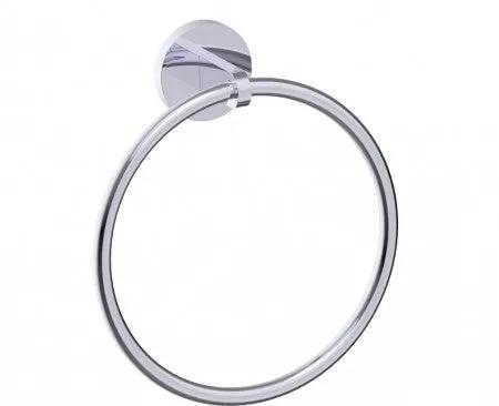 polished chrome towel ring