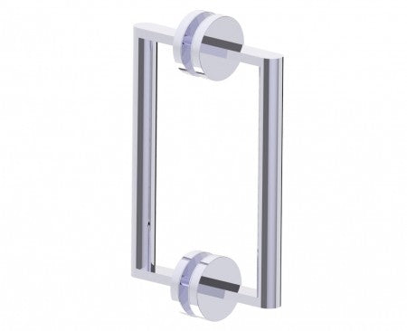 polished chrome door handle