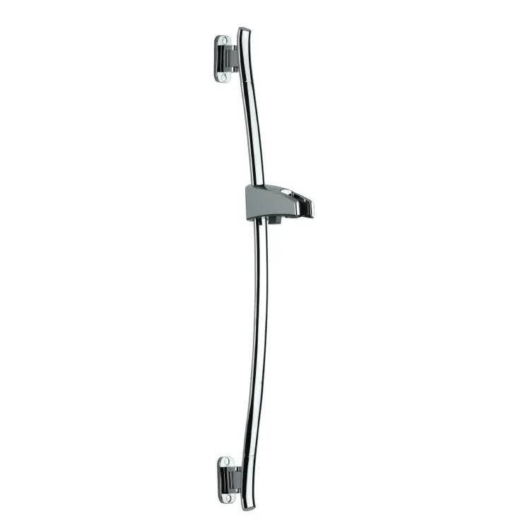 chrome shower rail