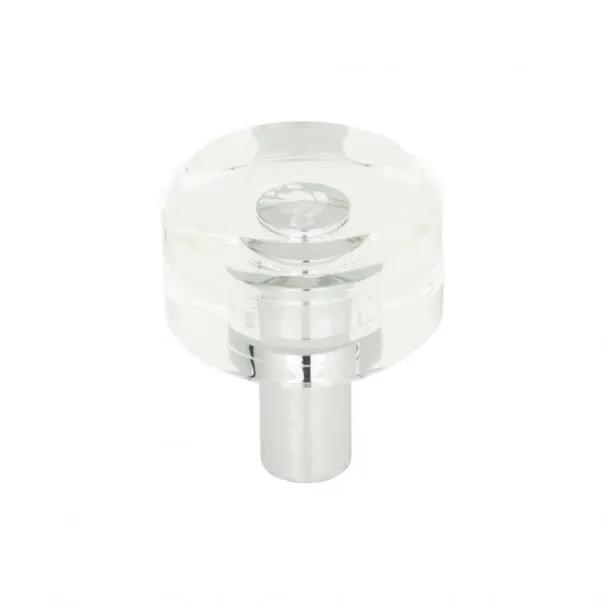 polished chrome knob