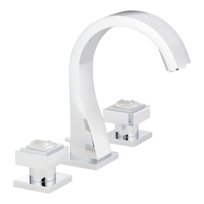 chrome polished faucet