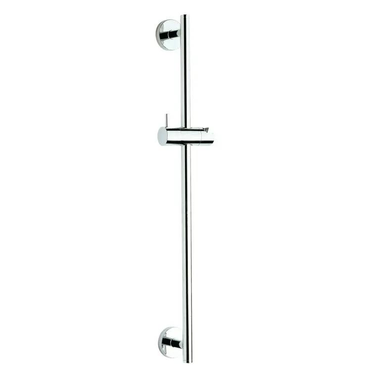 chrome shower rail