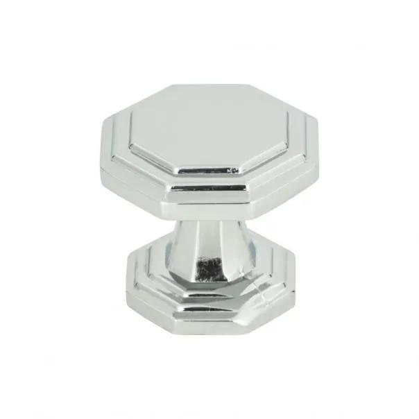 polished chrome knob