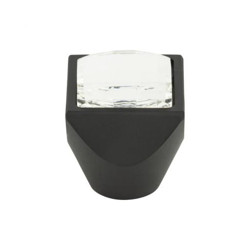 Atlas Crystal Large Square Knob 1 Inch