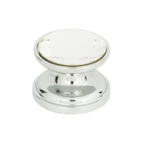 polished chrome knob
