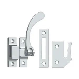 polished chrome windows lock