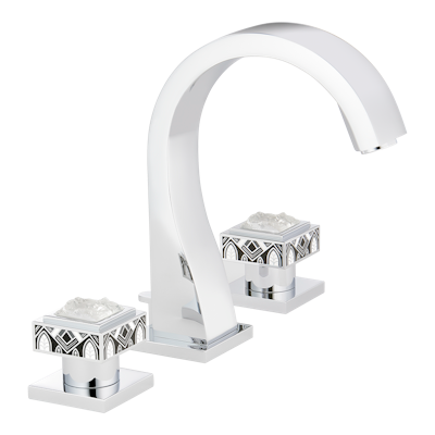 chrome polished faucet