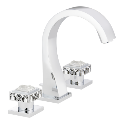 chrome polished faucet