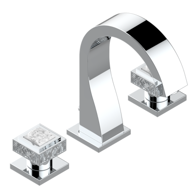 chrome polished faucet