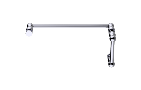 polished chrome door handle