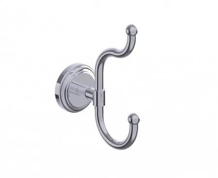polished chrome coat hook