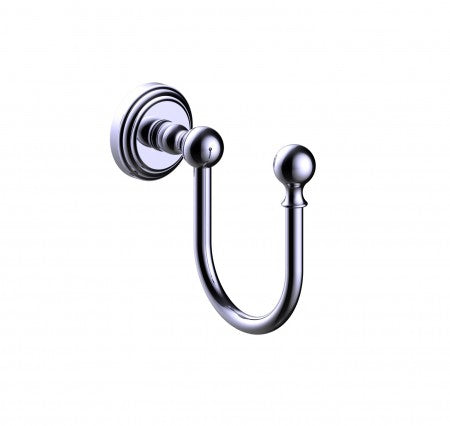 polished chrome coat hook
