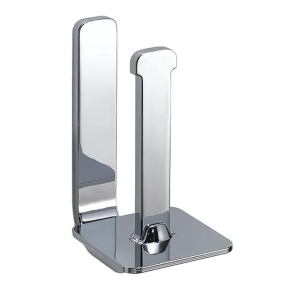 polished chrome toilet paper holder