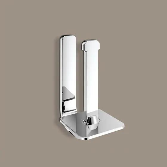polished chrome toilet paper holder