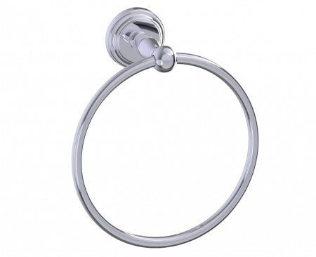polished chrome towel ring