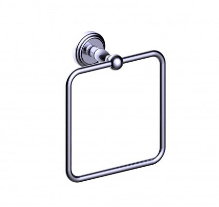 polished chrome towel ring
