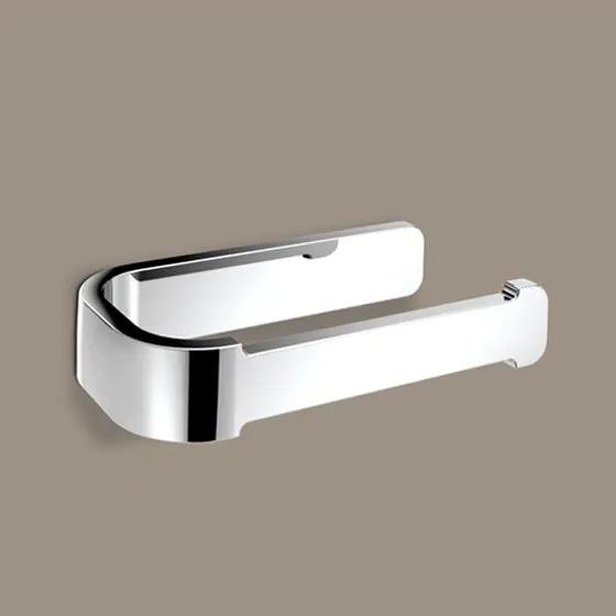 polished chrome toilet paper holder