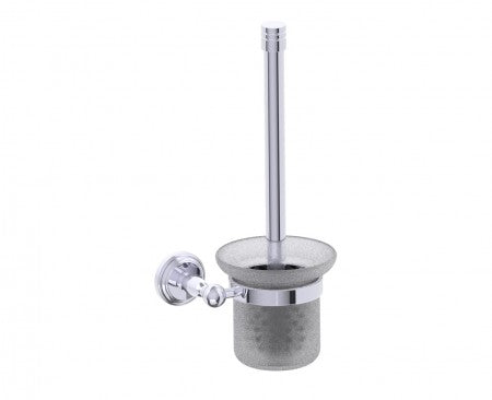 polished chrome toilet brush