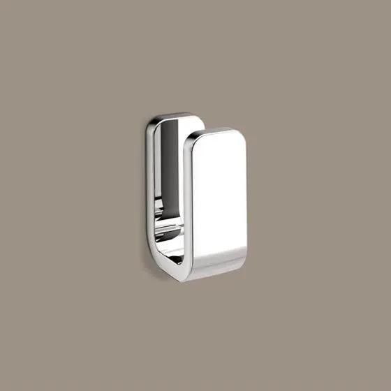 polished chrome robe hook