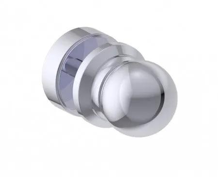 polished chrome door knob