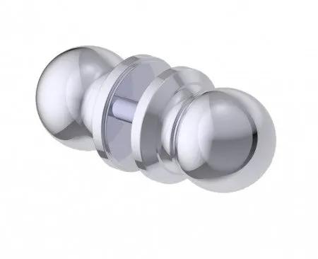 polished chrome door knob