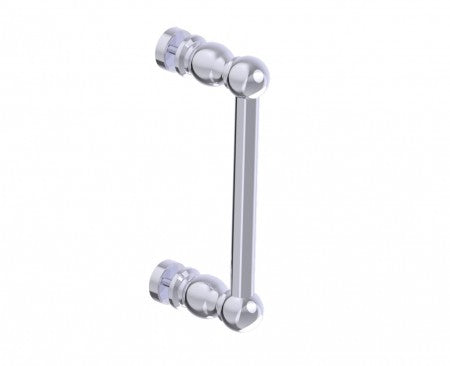 polished chrome door handle