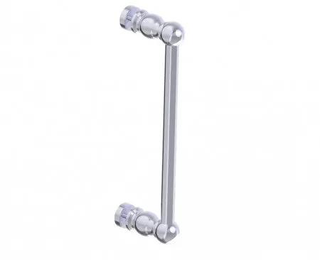 polished chrome door handle