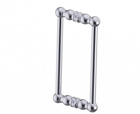 polished chrome door handle