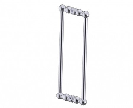 polished chrome door handle