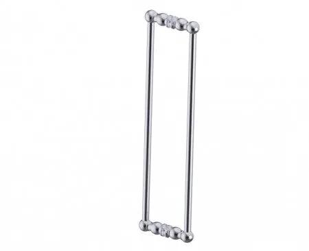 polished chrome door handle